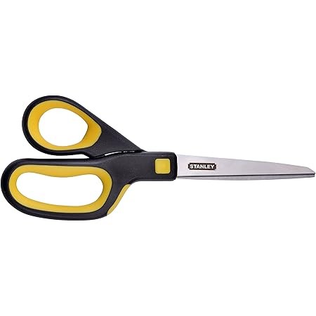 Scissor 20cm All Purpose Black/Yellow Stanley