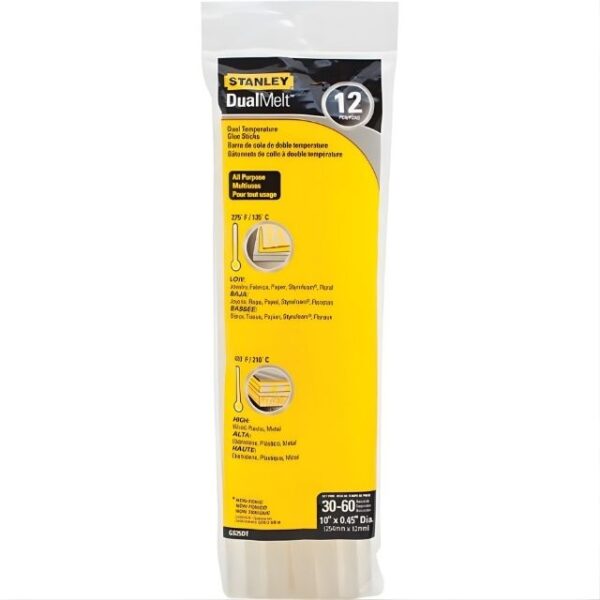 Adhesive Glue Gun Sticks Dual Temp Gr.10 12Pk