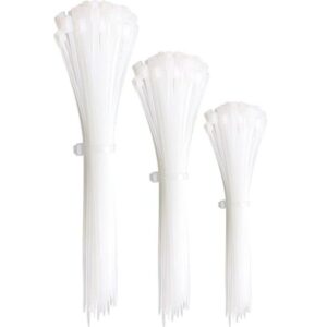 Cable Ties Asst Sizes White (Disc)