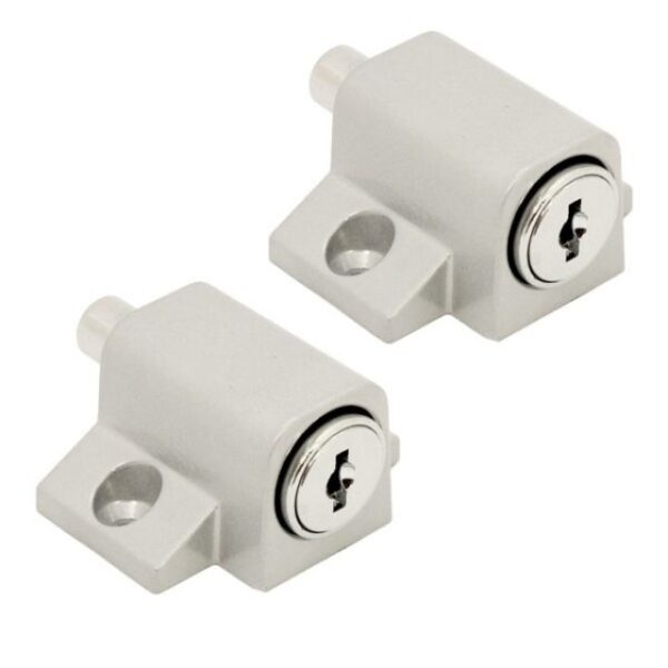 Push Lock Patio Silver Duo KA Carded BBL