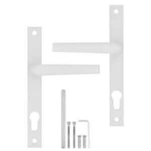 Door Handle Aluminium White Blister Pack BBL