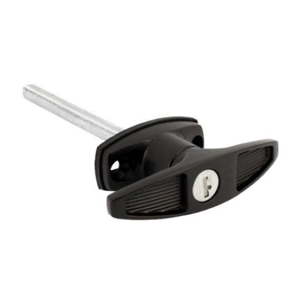 T Handle Threaded Drilled T204 120mm Black - BBL