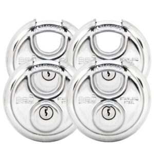 Padlock 70mm Discus K/Alike Quad Pack BBL