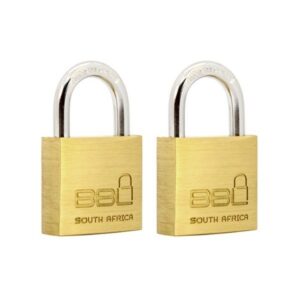 Padlock 30mm Brass K/Alike Duo Pack BBL