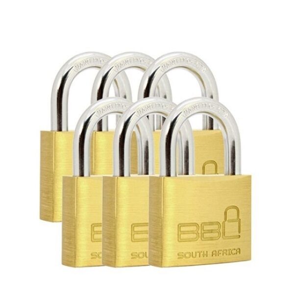 Padlock 40mm Brass K-Alike 6 Pack BBL