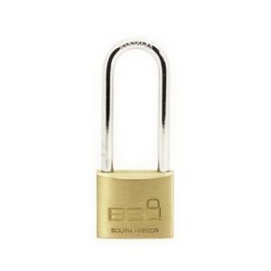 Padlock 40mm Brass L/Sh 63mm Std Blister Pack BBL
