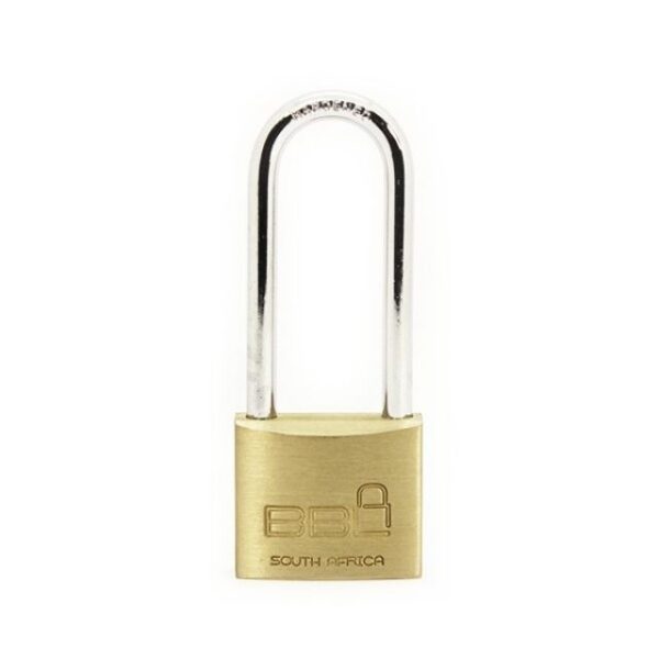 Padlock 40mm Brass L/Sh 63mm Std Blister Pack BBL
