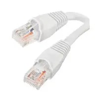Cable Fly Lead CAT 6 3m White Gizzu
