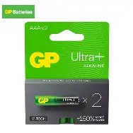 Battery GP Ultra Plus Alkaline AAA 2 Pack BBL