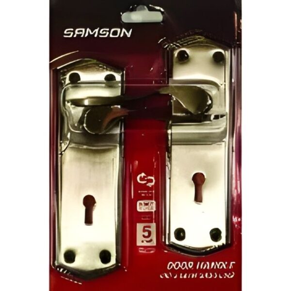 Key Lset 3L 6 H/Lever Fleur BLK Samson